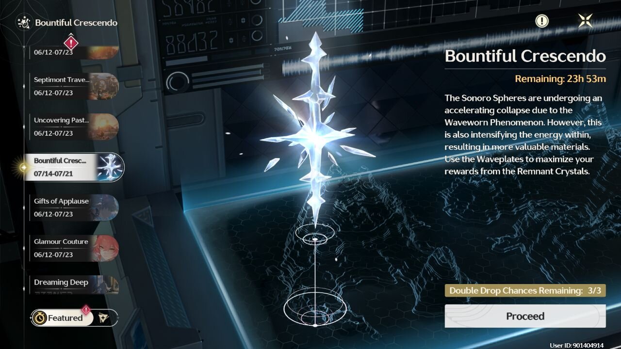 Bountiful Crescendo Event - Wuthering Waves - Version 2.4