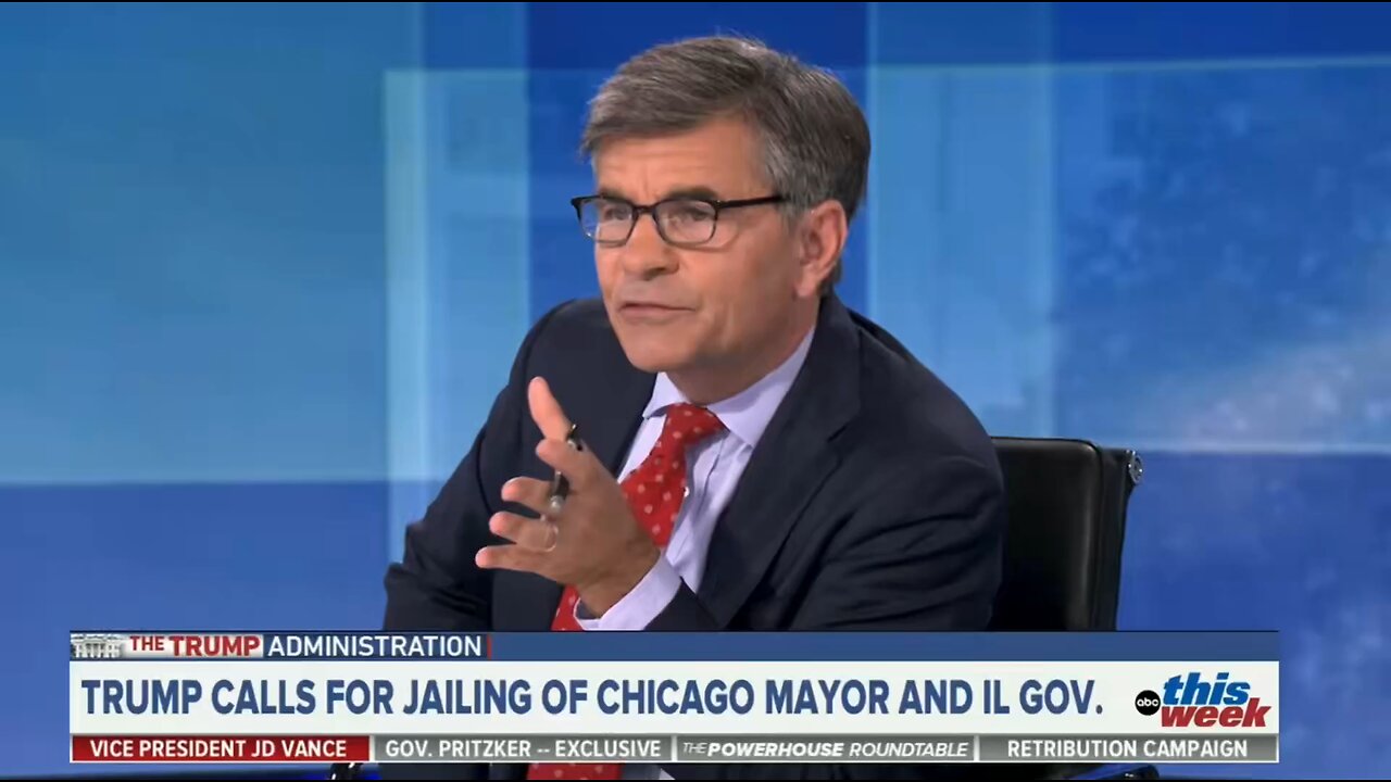 “I asked if you agreed with President Trump that Governor Pritzker has committed a crime.”