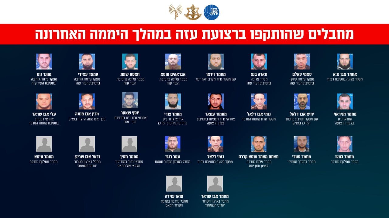 The IDF details the Hamas commanders it targeted during its strikes in the Gaza Strip