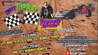 RCS DIRTY THURSDAY – with Late Model #10, Cole Searing & John Seitz Memorial Promoter, Chris Stepan!