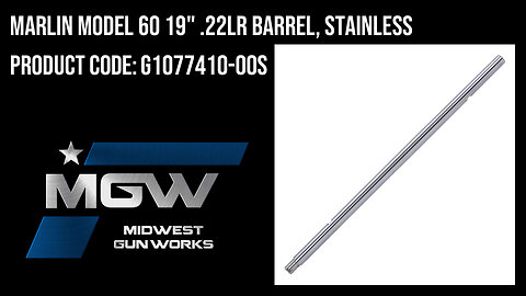 Marlin Model 60 19" .22LR Barrel, Stainless - G1077410-00S