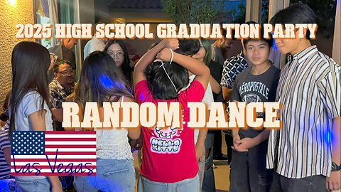 Spontaneous Random Dance Play st a 2025 High School Graduation Party