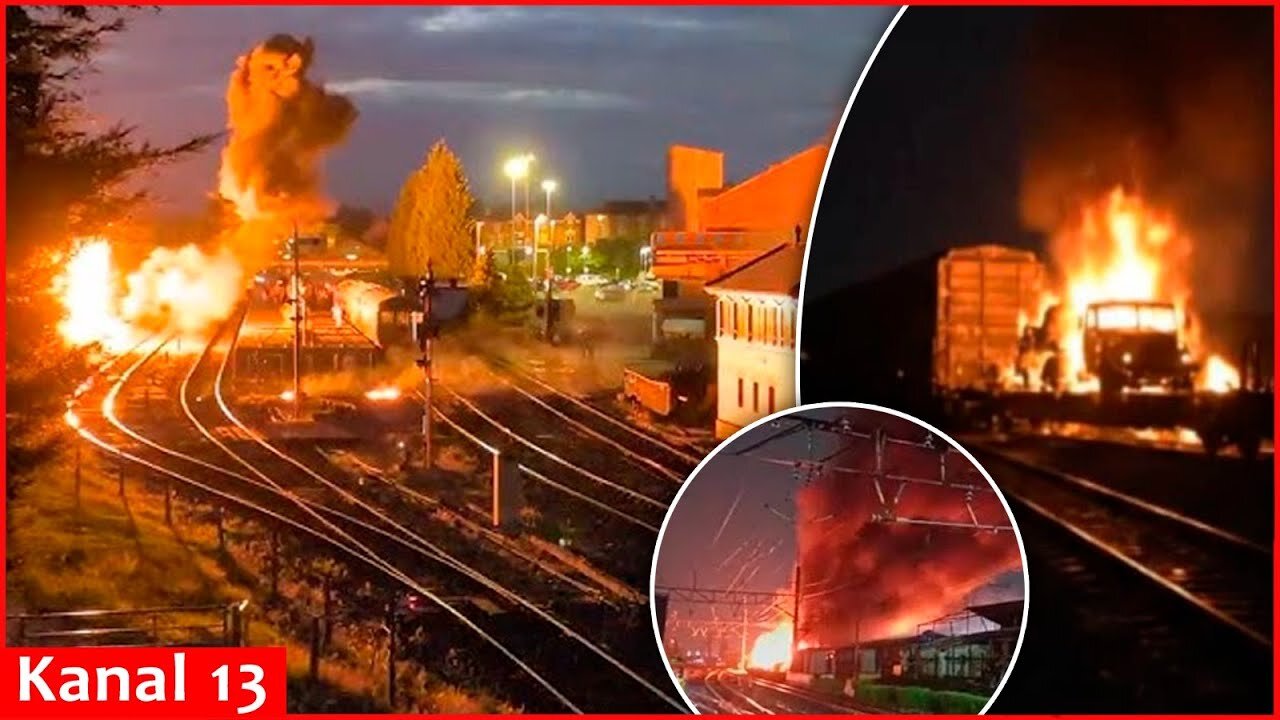 Railway infrastructure through which Russians transported fuel, ammunition, equipment is destroyed