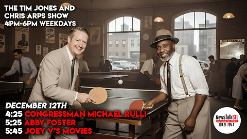 The Tim Jones and Chris Arps Show 12.12.2025 Michael Rulli | Abby Foster | Joey V's Movies
