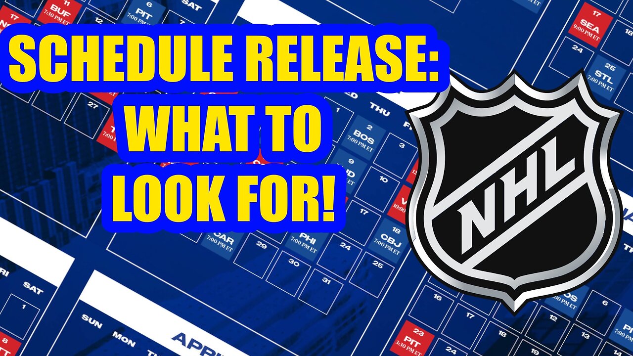 NHL Schedule Release | What to Look For and NHL Bar Talk