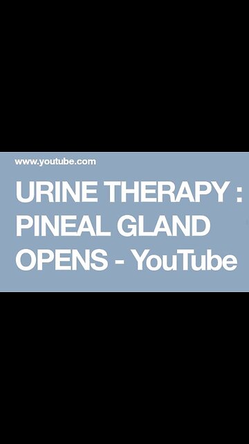 URINE IS SACRED BECAUSE IT ALLOWS THE WALK-INS TO DEFILE THE SOUL DURING ASTRAL TRAVEL