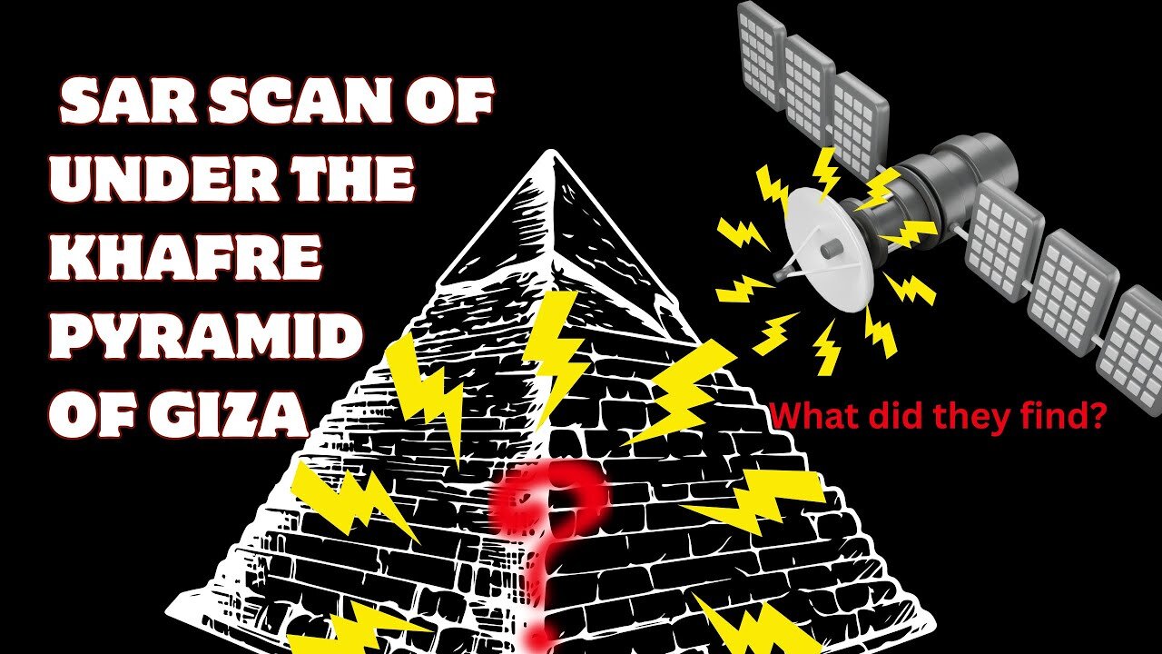 Khafre SAR scan Mar 2025 - Khafre pyramid at Giza shows massive underground structures