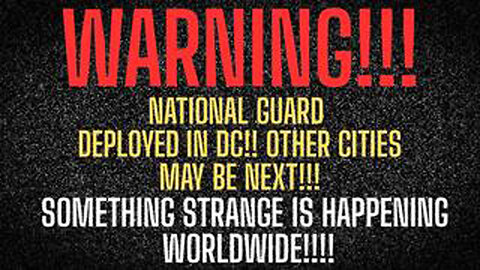 WARNING! STRANGE EVENTS ARE HAPPENING RIGHT NOW!!!!!!!!