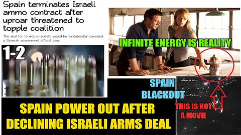 Spain Power Outage After Backing Out Of Israeli ArmsDeal,Infinite Energy, Movies 2C,Famine Plans 1-2