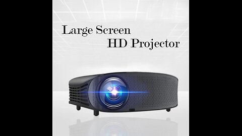 HD Video Projector, Compatible with HDMI, VGA, AV, USB for Home Theater