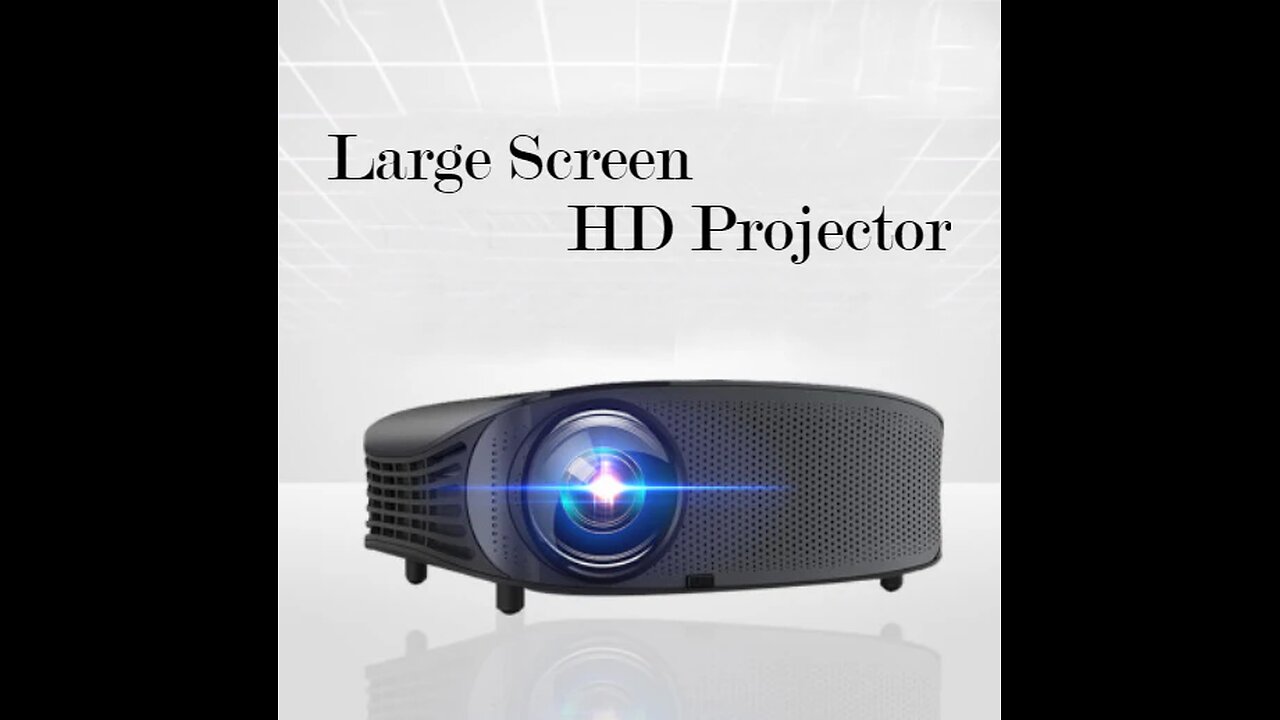 HD Video Projector, Compatible with HDMI, VGA, AV, USB for Home Theater