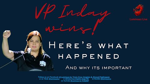 VP Inday wins!