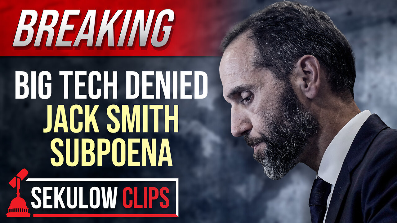 BREAKING: Big Tech Denied Jack Smith Subpoena