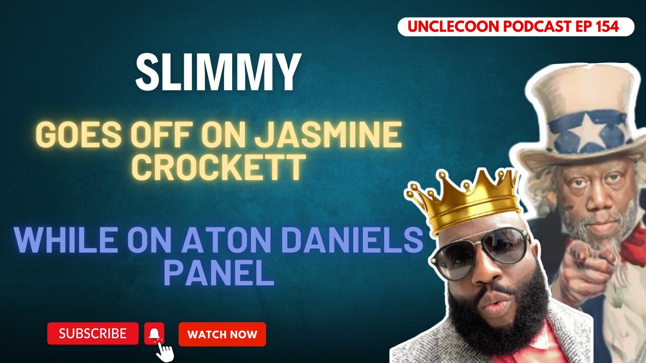 Slimmy Blasts Jasmine Crockett on Anton Daniels | Jasmine Crockett Gets a Dose of Slimmy | UncleCoon