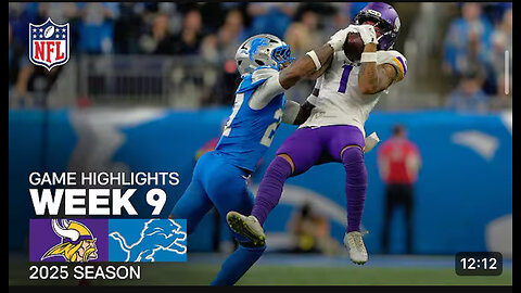 Minnesota Vikings vs Detroit Lions highlights