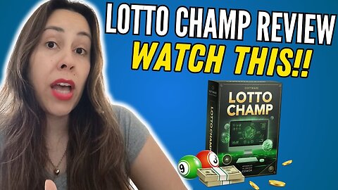 LOTTO CHAMP - (( WATCH THIS!! )) - Lotto Champ Review - LottoChamp Reviews - Lotto Champ Software
