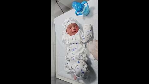 cute baby feeding trial