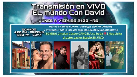 ¡BOMBA! Cristian Castro CANCELA su boda 💔 | Nos visita el actor Javier Espejo EN VIVO