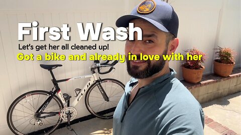 First wash. Got a new bike and I'm already in love