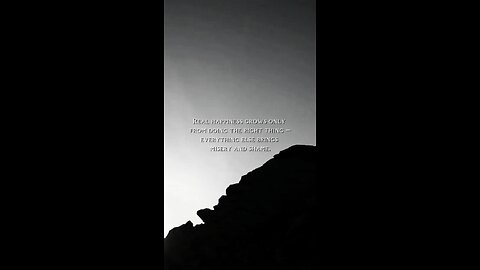 Right Deeds = Real Joy