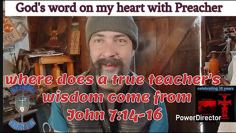 God's word on my heart where does a true teacher's wisdom come from John 7:14-16 #theoutlawpreacher