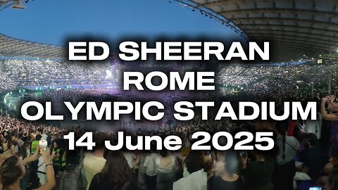 Ed Sheeran Live in Rome – Sold Out Show Highlights (June 14, 2025) | Surprise Guests & New Song