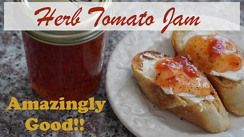 Herbed Tomato Jam Canning Recipe
