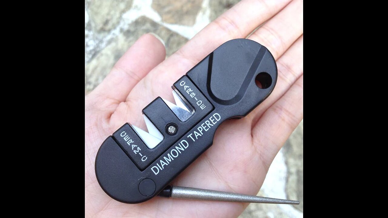 3-in-1 Most Portable Knife Sharpener With Tungsten Diamond For Steel & Ceramic Knives