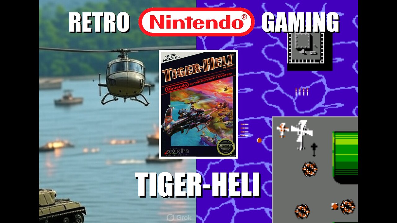 Tiger-Heli: Chill & Chat while BrightGaming shoots for a High Score in an Arcade NES Nintendo Game
