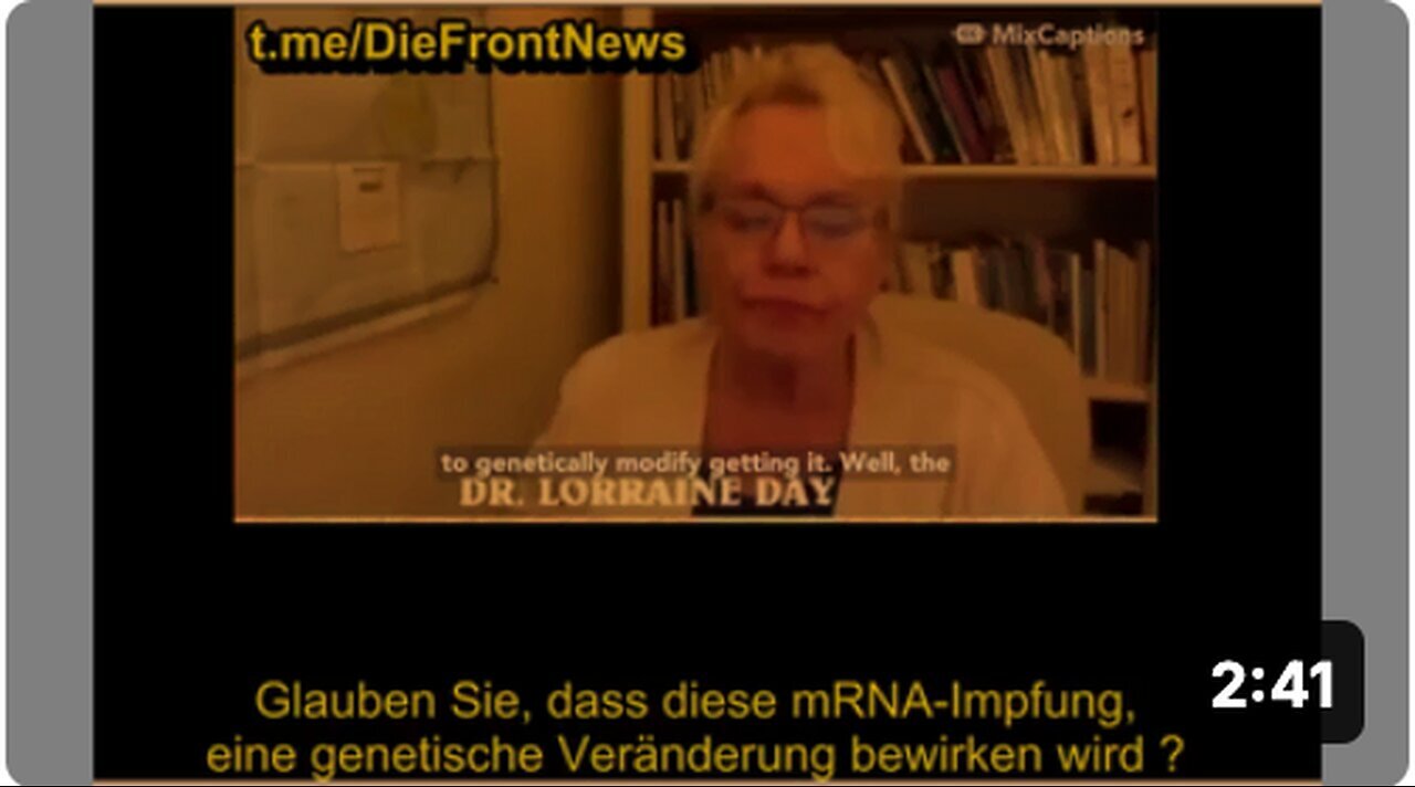 "Dr. Lorraine Day Claims 'Testing is Actually Vaccination'"