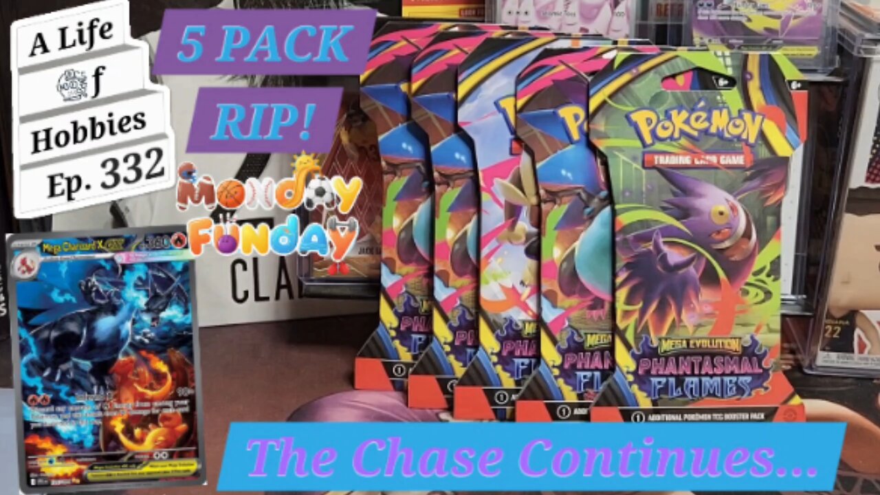 Monday Funday Chasing Charizard - Phantasmal Flames 5 Pack Rip e332