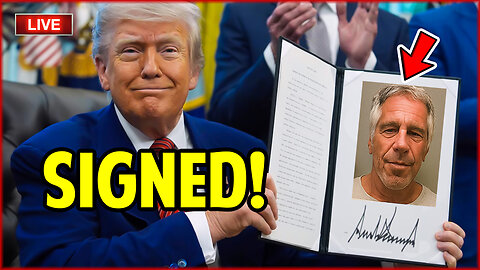 🔴 TRUMP Signs Bill To Release Epstein Documents LIVE!