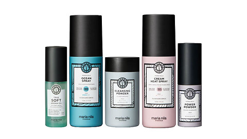 Maria Nila The Styling Beauty Bag, 5 Styling Products, 100% Vegan | Sulfate/Paraben free.