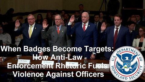 When Badges Become Targets: How Anti-Law Enforcement Rhetoric Fuels Violence Against Officers - December 3, 2025