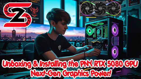 Unboxing & Installing the PNY RTX 5080 GPU | Next-Gen Graphics Power!
