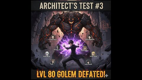 Solo Leveling Arise Architect's Test #3 LVL 80 CAVE ROCK GOLEM DESTROYED!