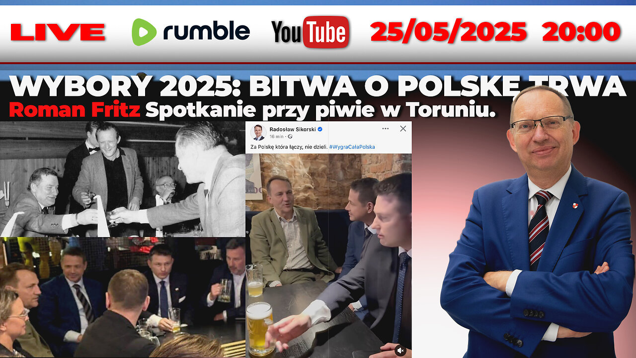 🔴25/05/25 LIVE | Roman Fritz | Spotkanie przy piwie w Toruniu.