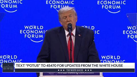 President Trump Delivers a Special Address to the World Economic Forum