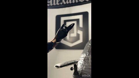 New warrior tattoe being made