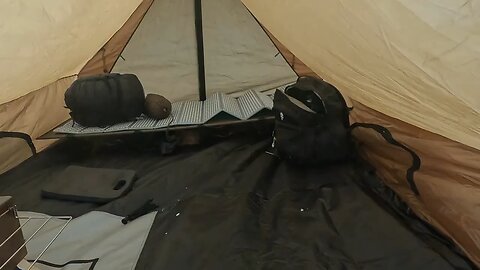 Test out the Pomoly Chalet 70 hot tent and wood stove