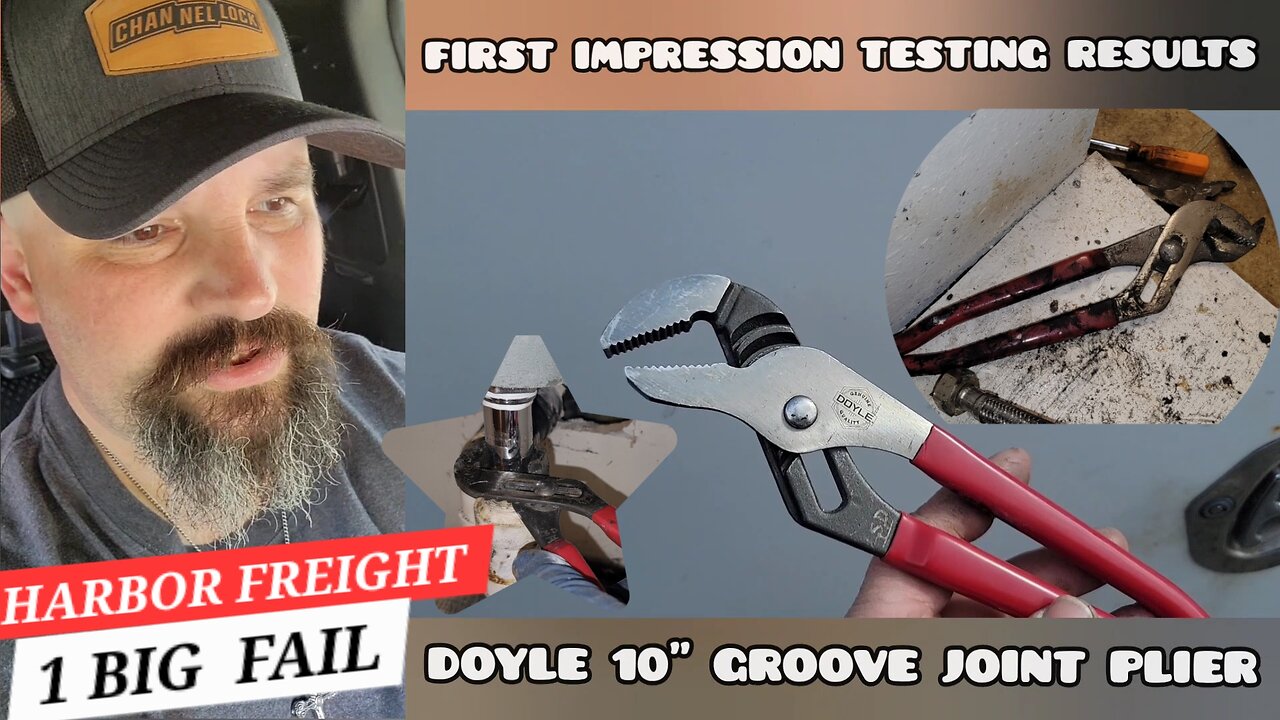 Harbor Freight Doyle Groove Joint Pliers Basic Review