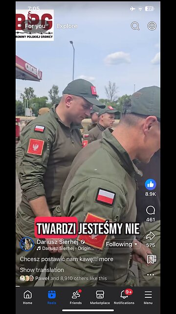 In Polish : patriots protecting borders