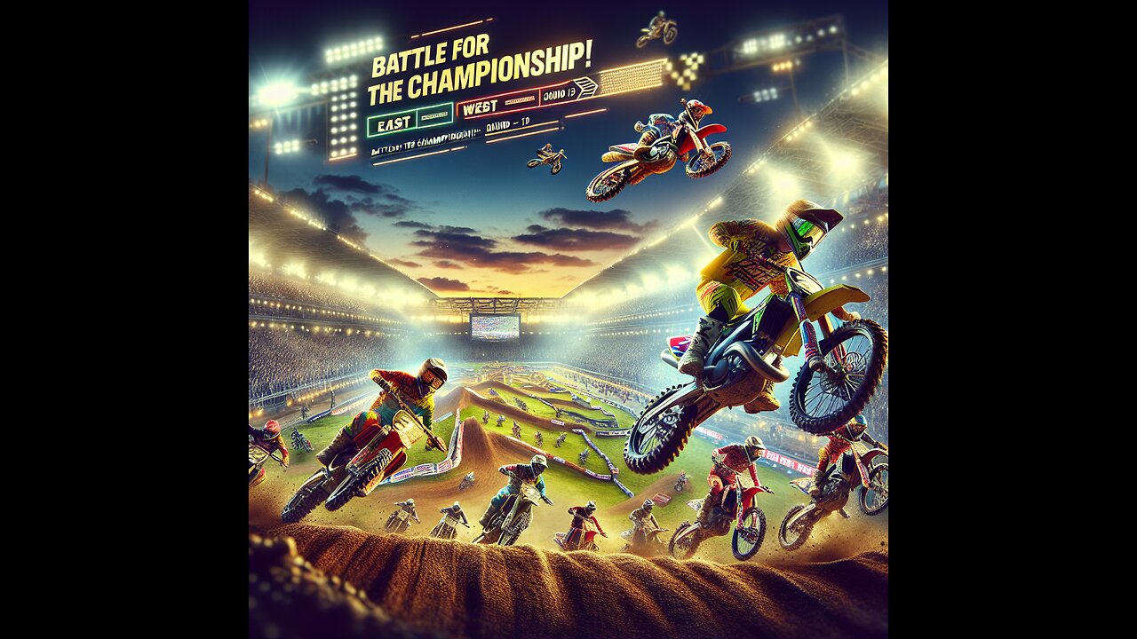 EAST vs WEST SUPERCROSS SHOWDOWN! 🏆 Round 13 Championship Battle Highlights & Crash Moments