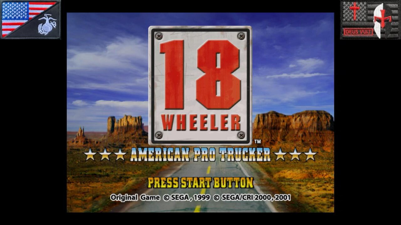 18 Wheeler: American Pro Trucker (Sega Dreamcast - Attract Mode) [NA Version of "エイティーン･ホイーラー"]