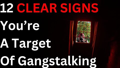 12 Signs Your Being Gangstalked