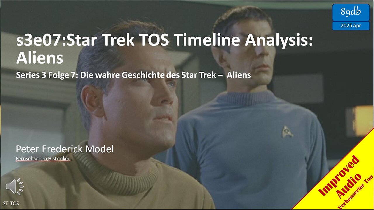 s3e07:Star Trek TOS Timeline Analysis: Aliens 1