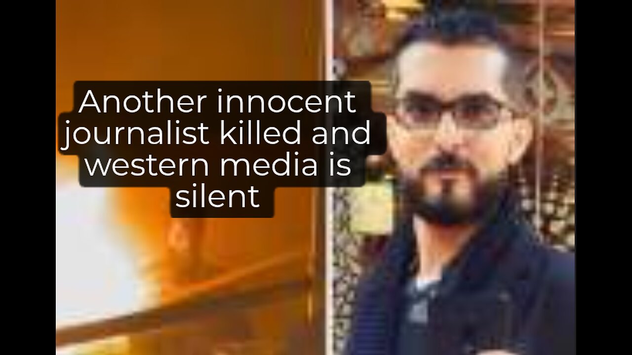 Palestinian journalist Ahmed Mansour burneds alive by Israeli airstrike targeting their tent house