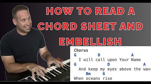 Learn To Play Piano Praise And Worship Course | How To Read A Chord Sheet | Oceans | Spice Up Chords