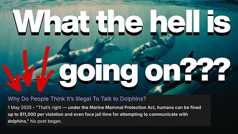 Governments have stolen; Knowledge, Medicine and Energy - Dolphin messengers?