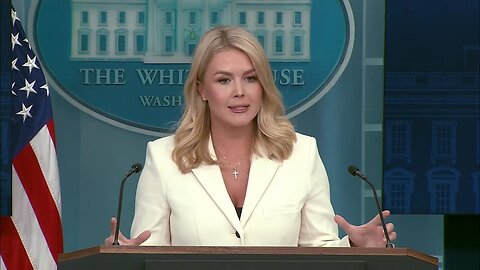 LIVE: White House briefing With Karoline Leavitt & more